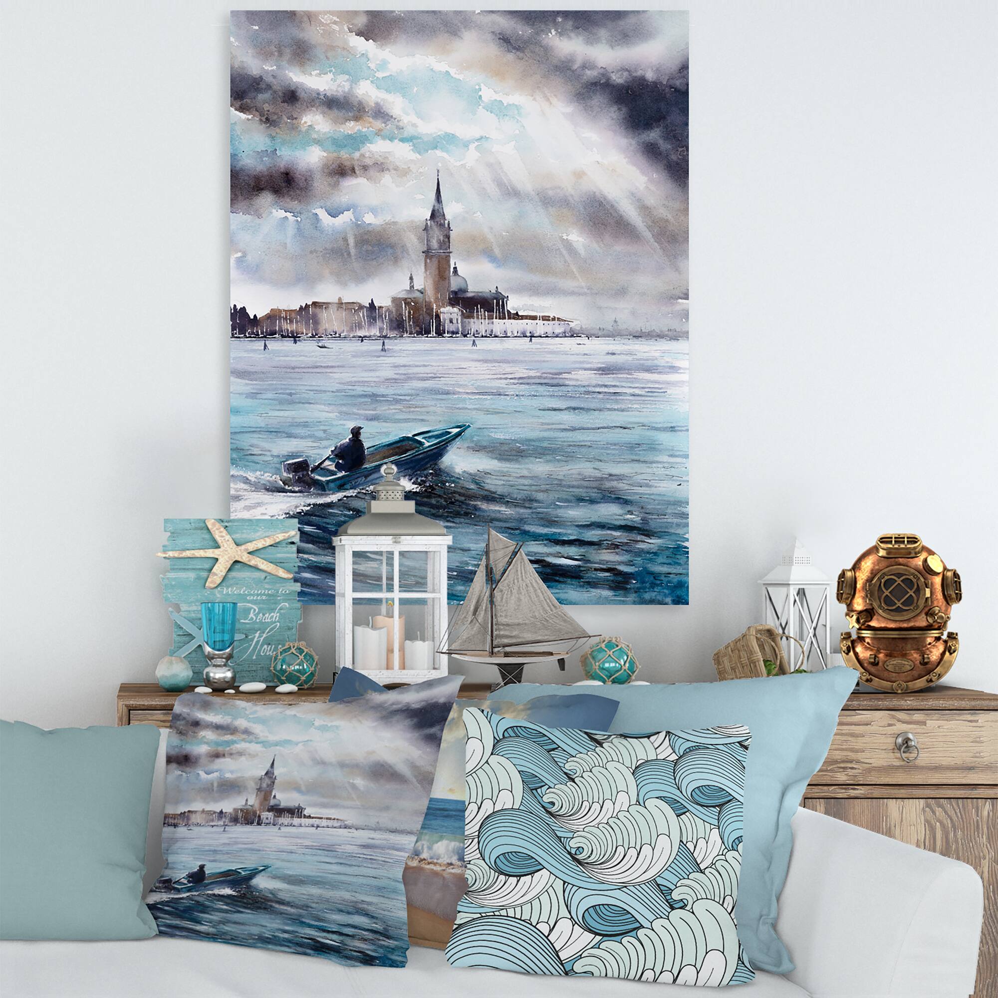 Designart - Storm Over Venice In Italy